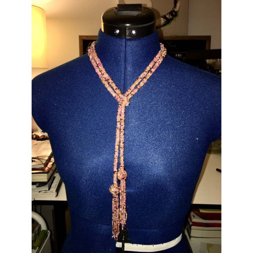 Beaded Tassel Necklace